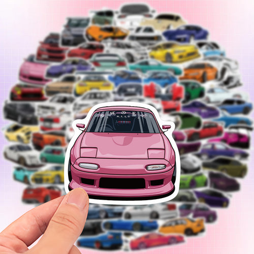 100 Pegatinas Graffiti de Coches de Carreras