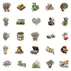 50 Pegatinas de dinero