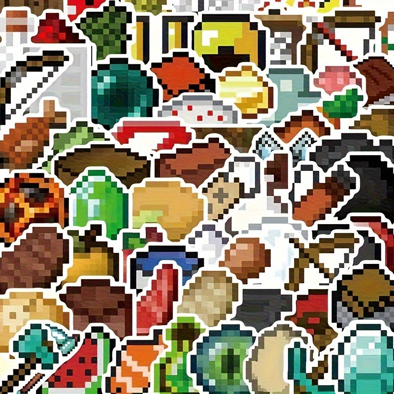 70 Pegatinas con temática de Minecraft