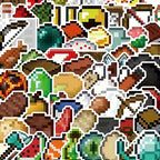 70 Pegatinas con temática de Minecraft