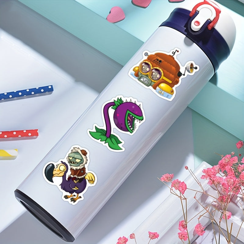 200 Pegatinas con temática Plantas vs Zombies