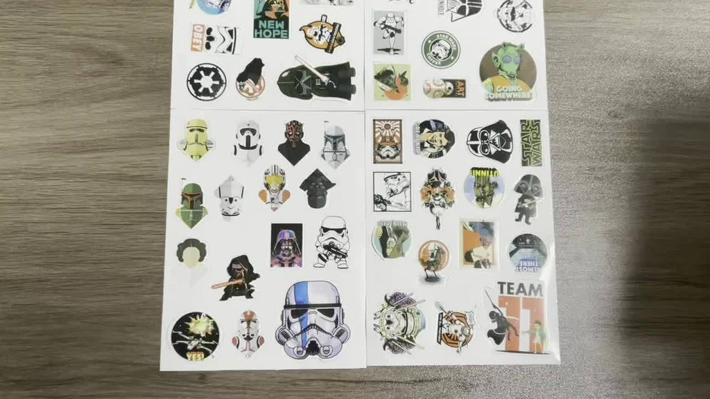 50 Pegatinas con temática de Star Wars
