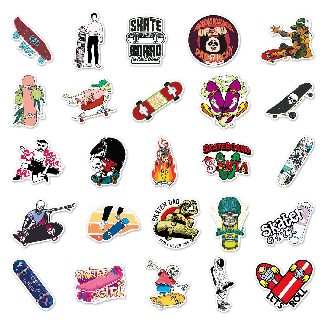 50 Pegatinas de Skaters y grafiti