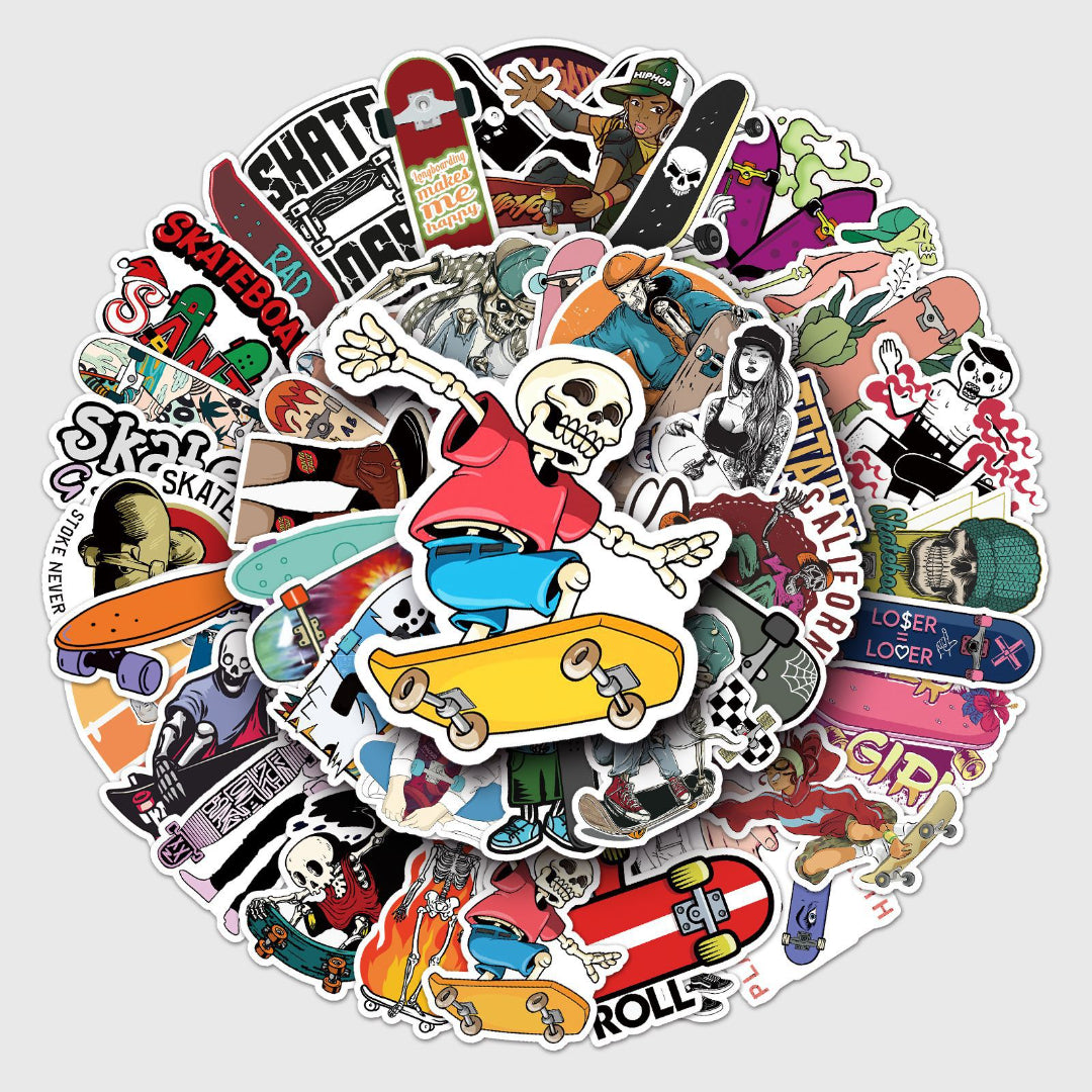 50 Pegatinas de Skaters y grafiti