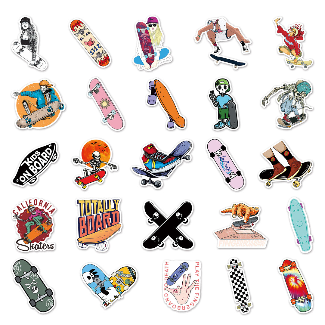 50 Pegatinas de Skaters y grafiti