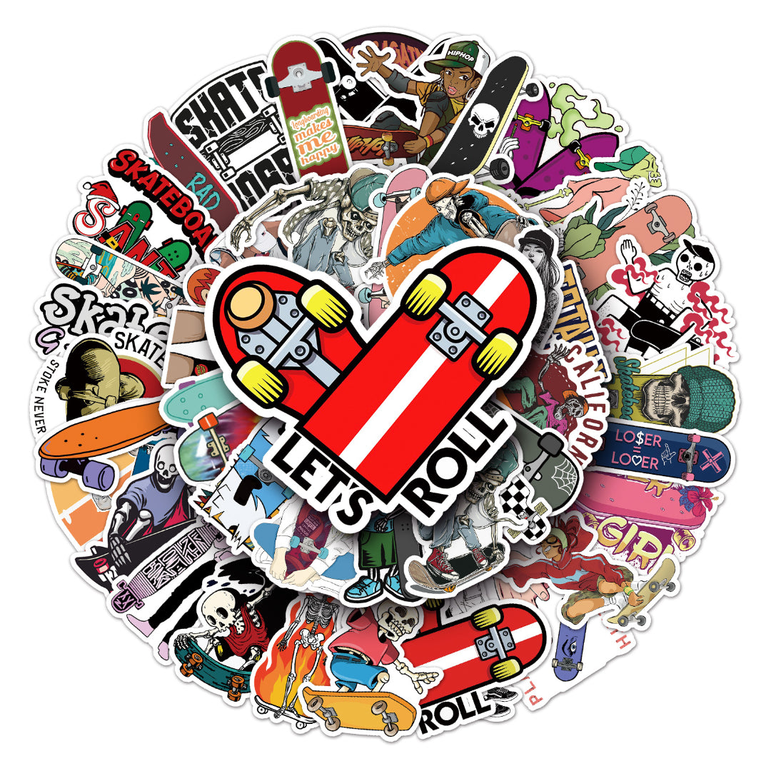 50 Pegatinas de Skaters y grafiti
