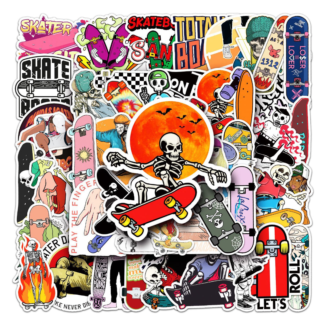 50 Pegatinas de Skaters y grafiti