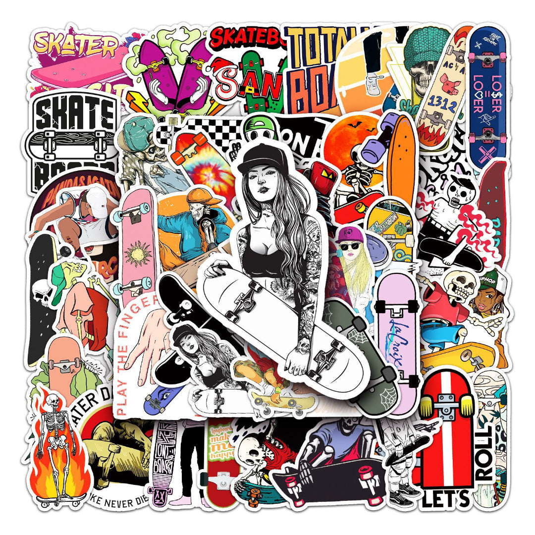 50 Pegatinas de Skaters y grafiti