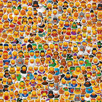 200 Pegatinas de patito de goma