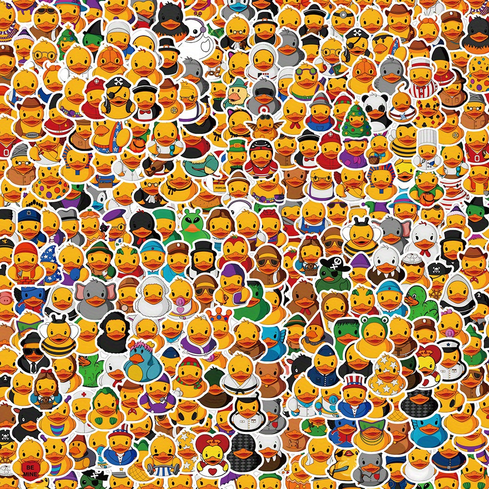 200 Pegatinas de patito de goma