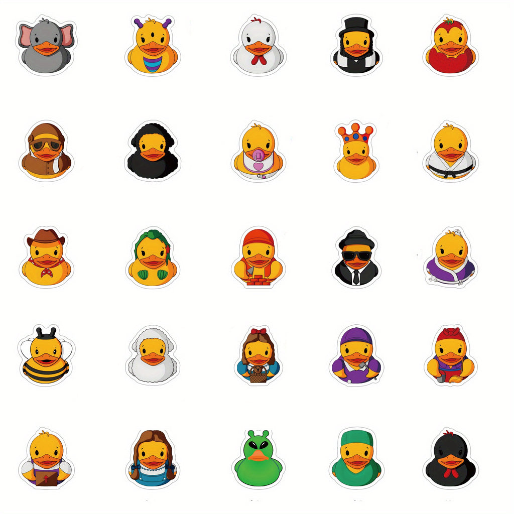 200 Pegatinas de patito de goma
