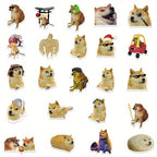 50 pegatinas divertidas de memes de perros