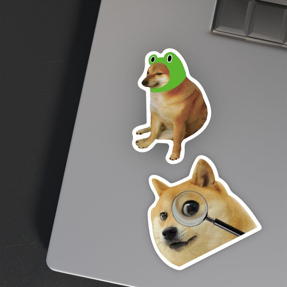 50 pegatinas divertidas de memes de perros