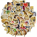 50 pegatinas divertidas de memes de perros