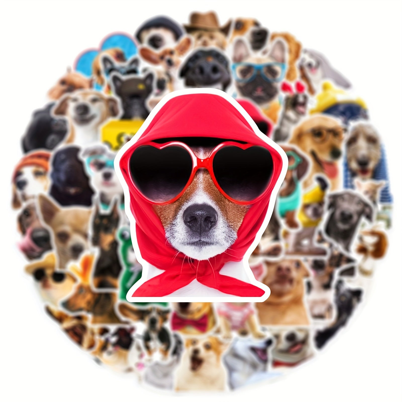 50 Pegatinas de perros divertidos