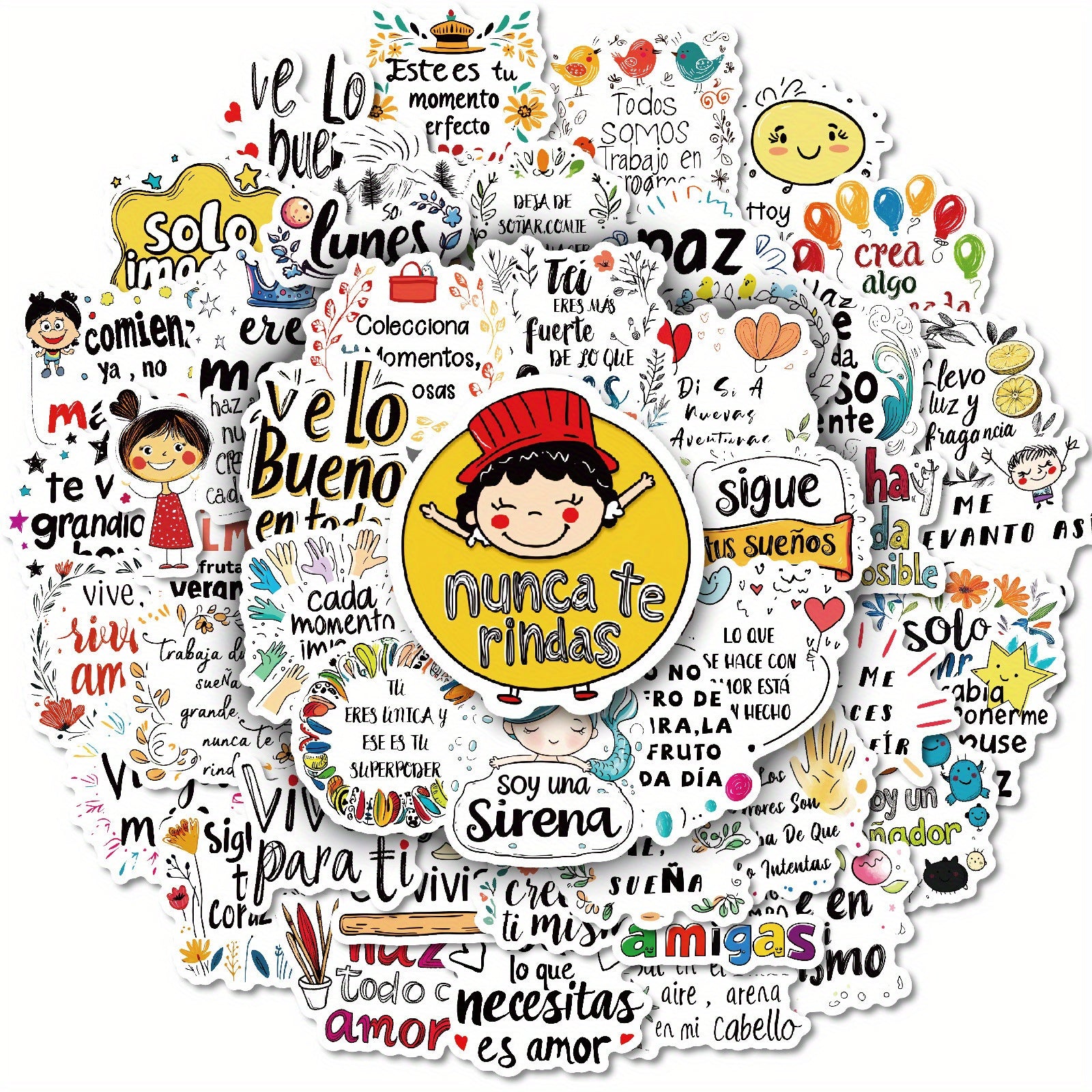 50 Pegatinas con frases motivacionales