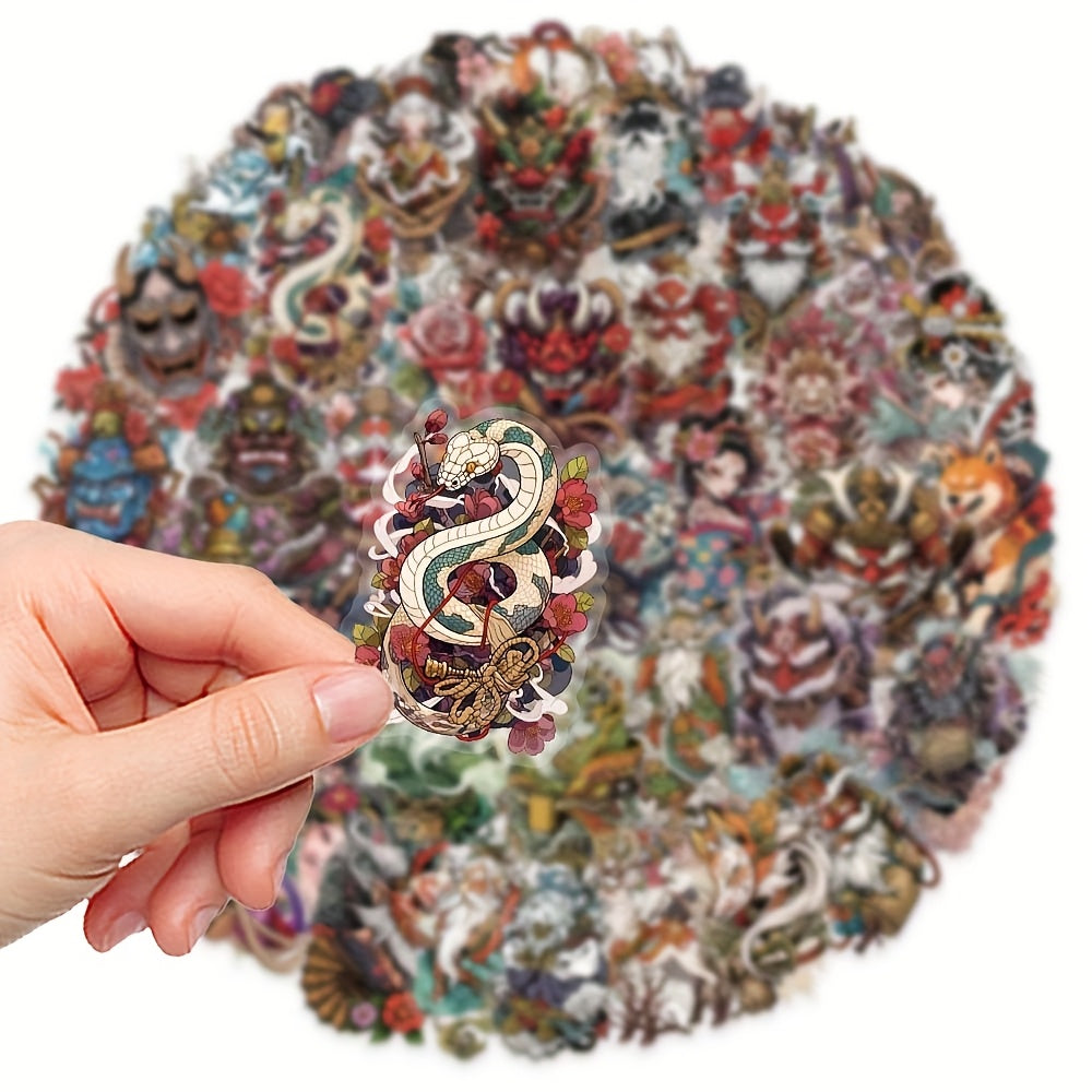 50 Pegatinas retro japonesas