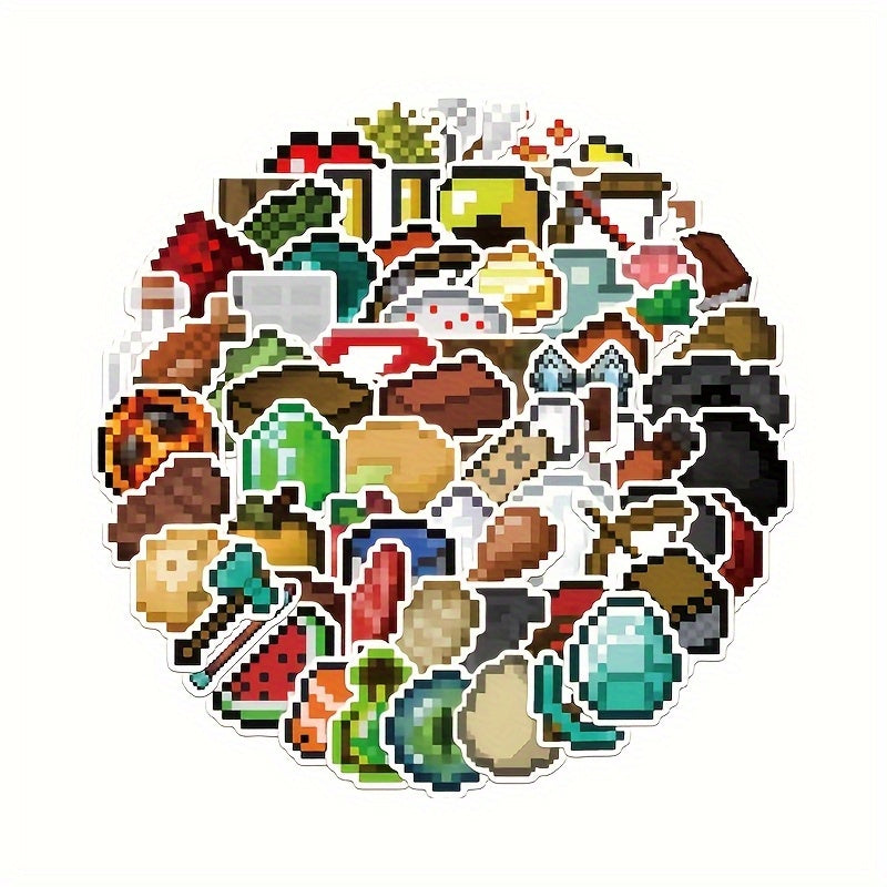 70 Pegatinas con temática de Minecraft