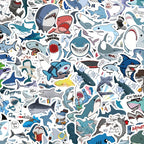 100 Pegatinas de tiburón
