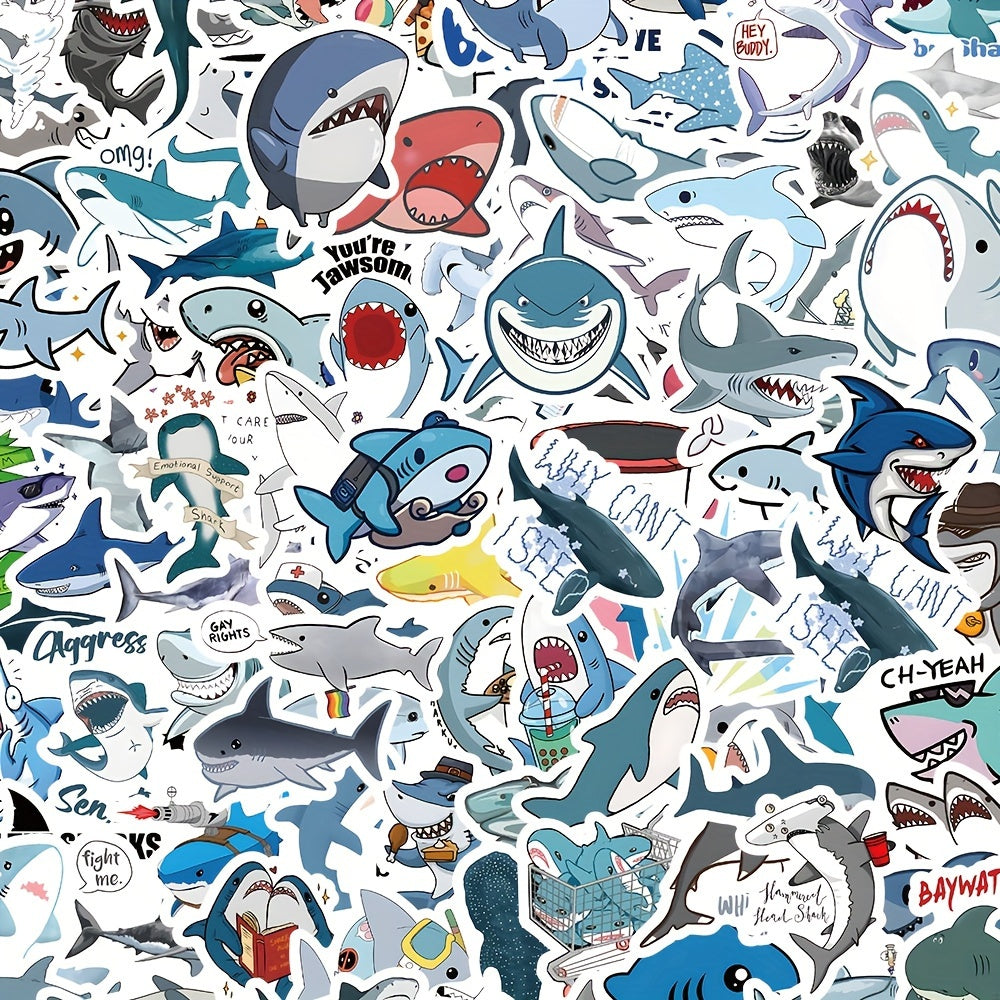 100 Pegatinas de tiburón