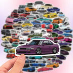 100 Pegatinas Graffiti de Coches de Carreras