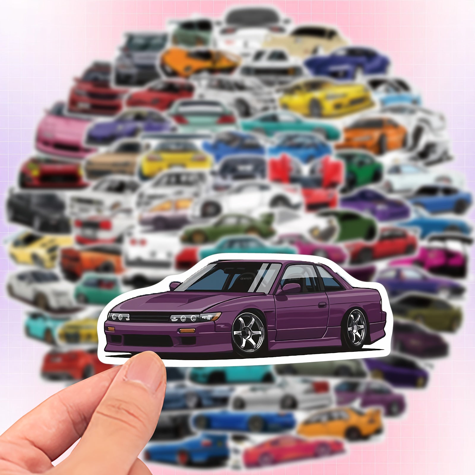 100 Pegatinas Graffiti de Coches de Carreras
