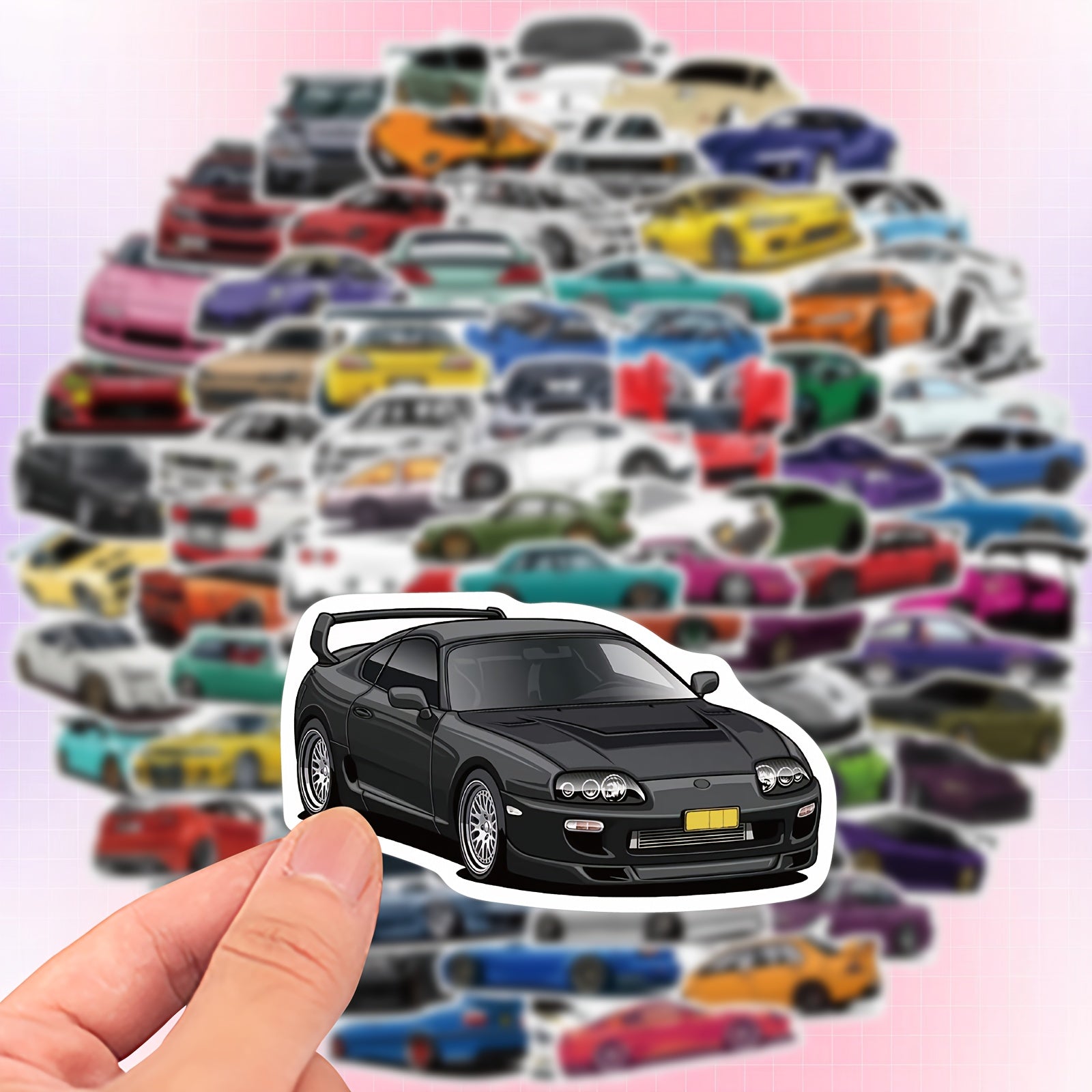 100 Pegatinas Graffiti de Coches de Carreras