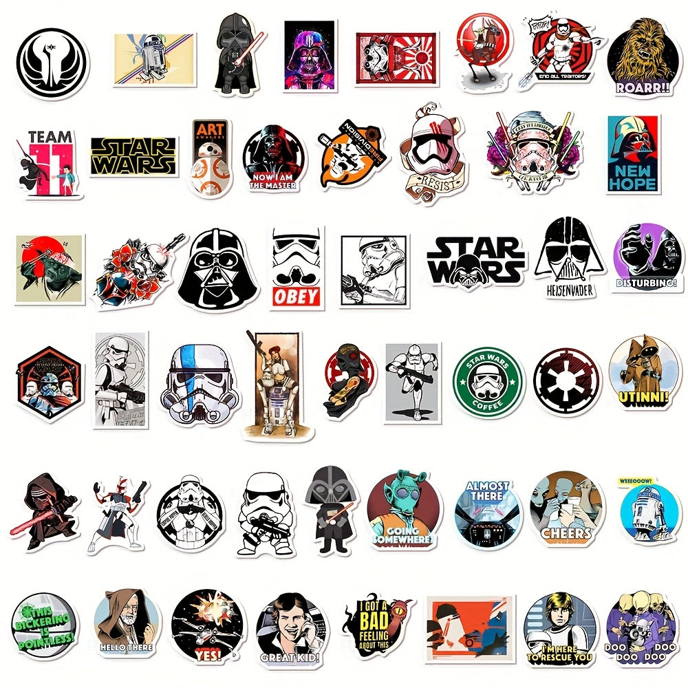 50 Pegatinas con temática de Star Wars