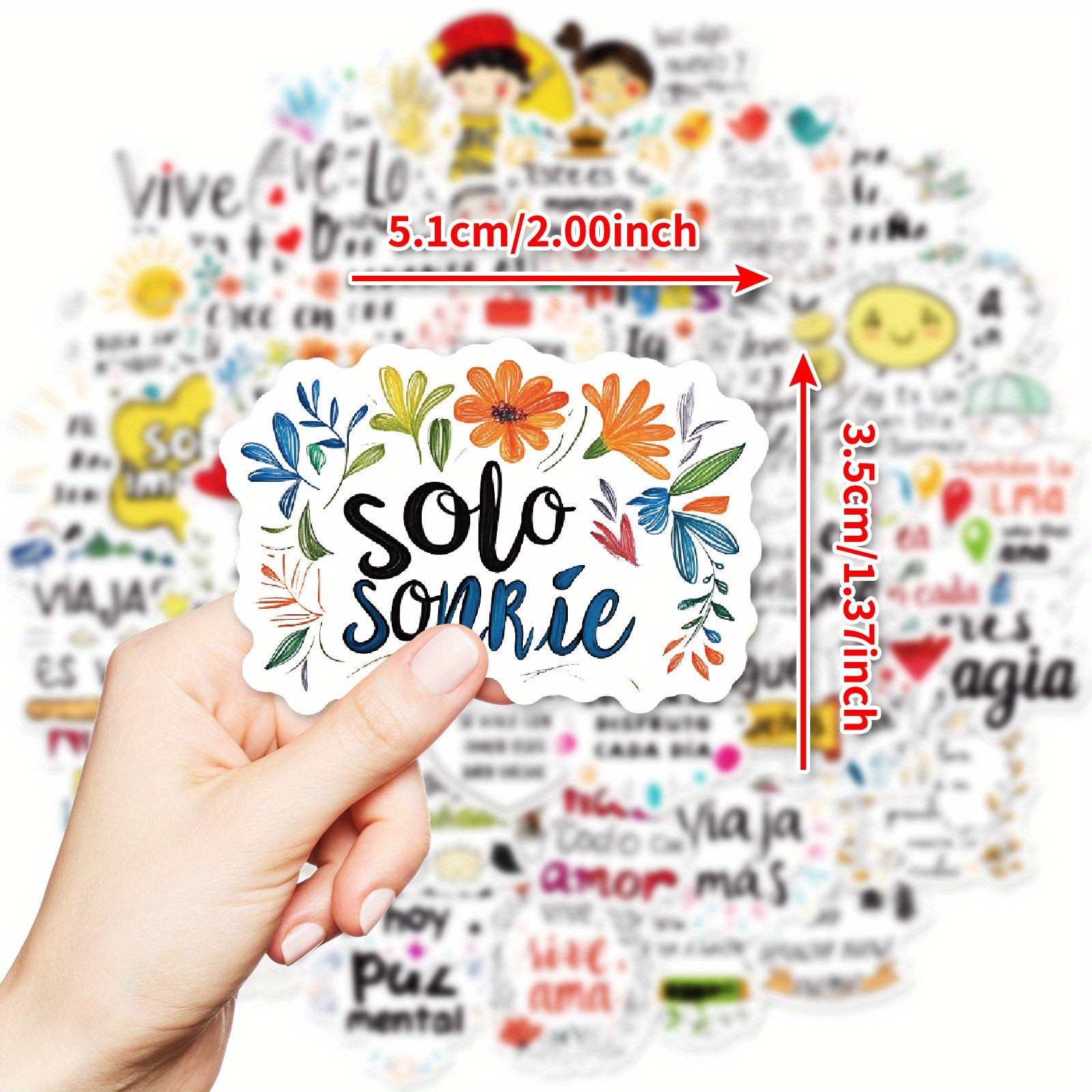 50 Pegatinas con frases motivacionales