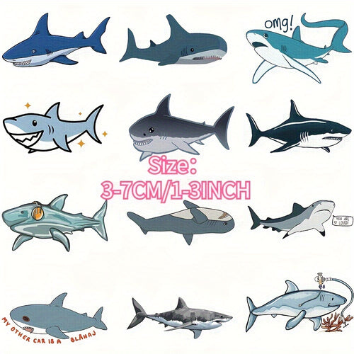 100 Pegatinas de tiburón
