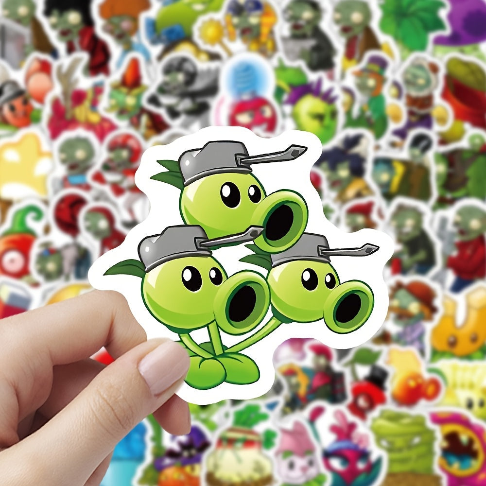 200 Pegatinas con temática Plantas vs Zombies