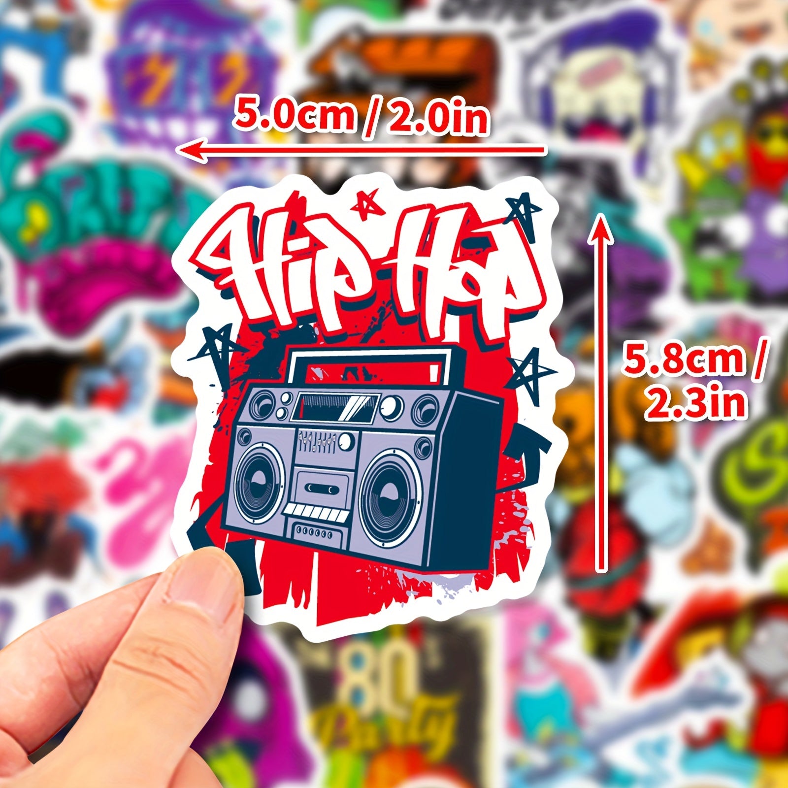 100 Pegatinas estilo Hip-Hop grafiti