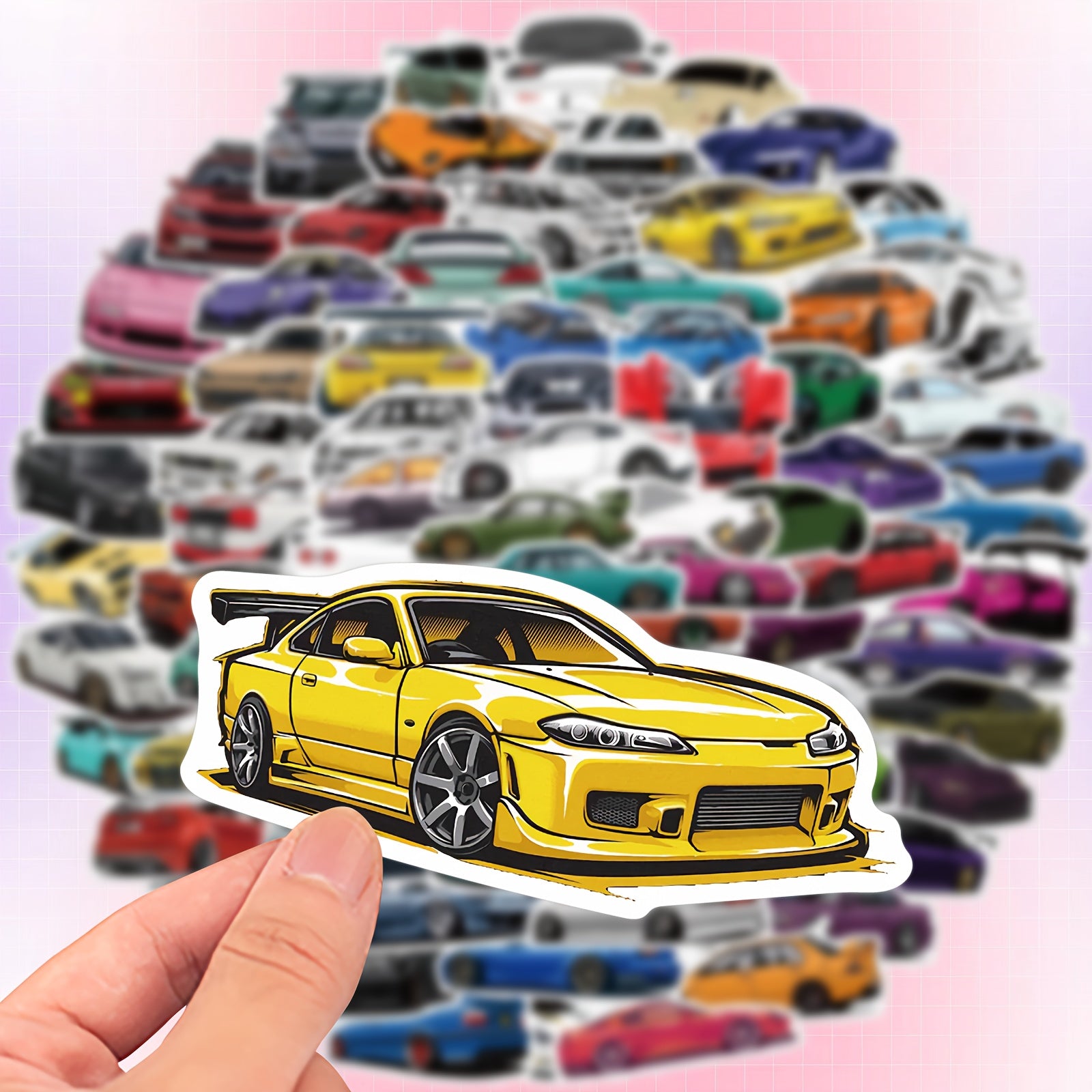 100 Pegatinas Graffiti de Coches de Carreras