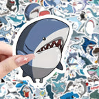 100 Pegatinas de tiburón