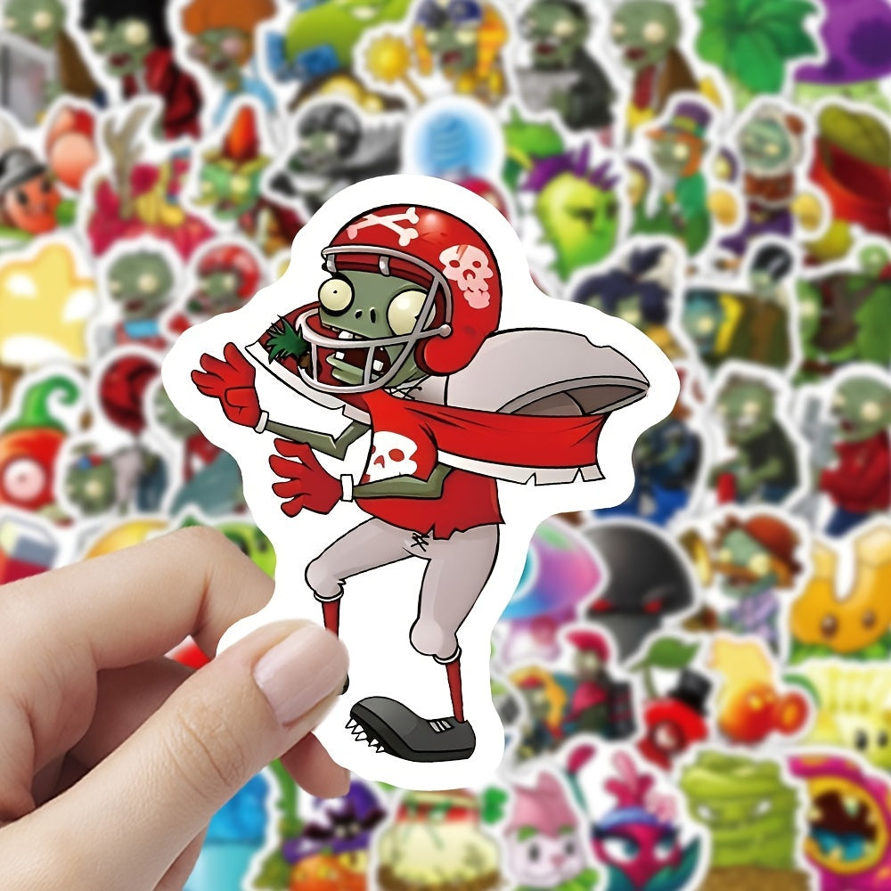 200 Pegatinas con temática Plantas vs Zombies