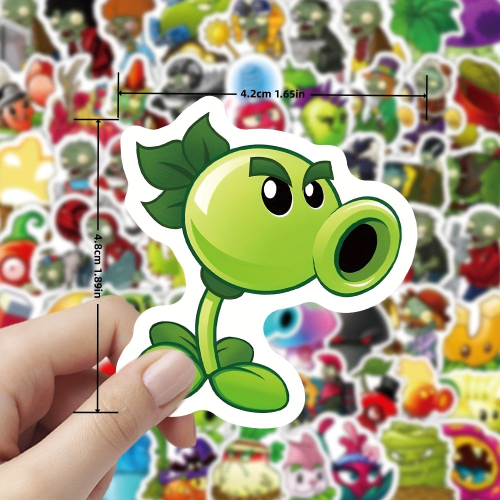 200 Pegatinas con temática Plantas vs Zombies