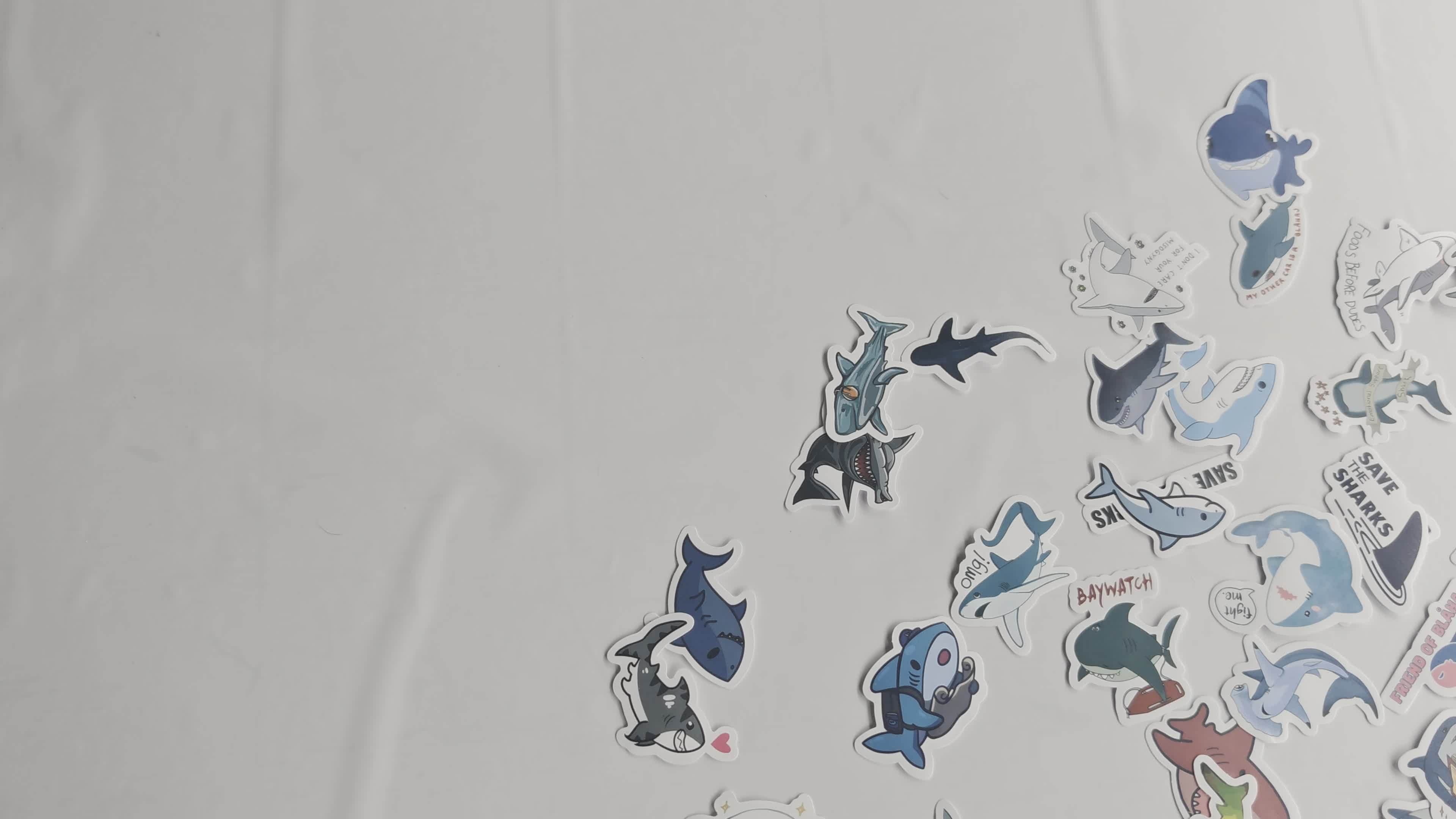 100 Pegatinas de tiburón