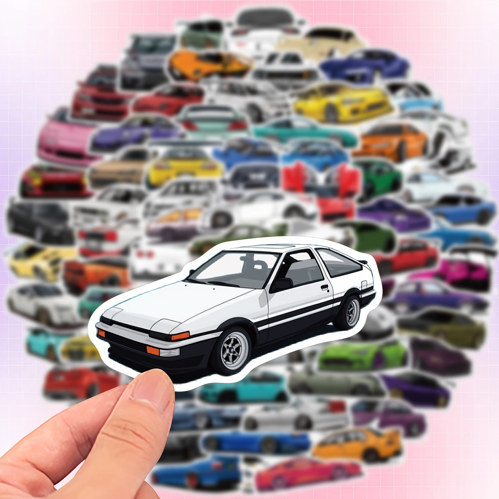 100 Pegatinas Graffiti de Coches de Carreras