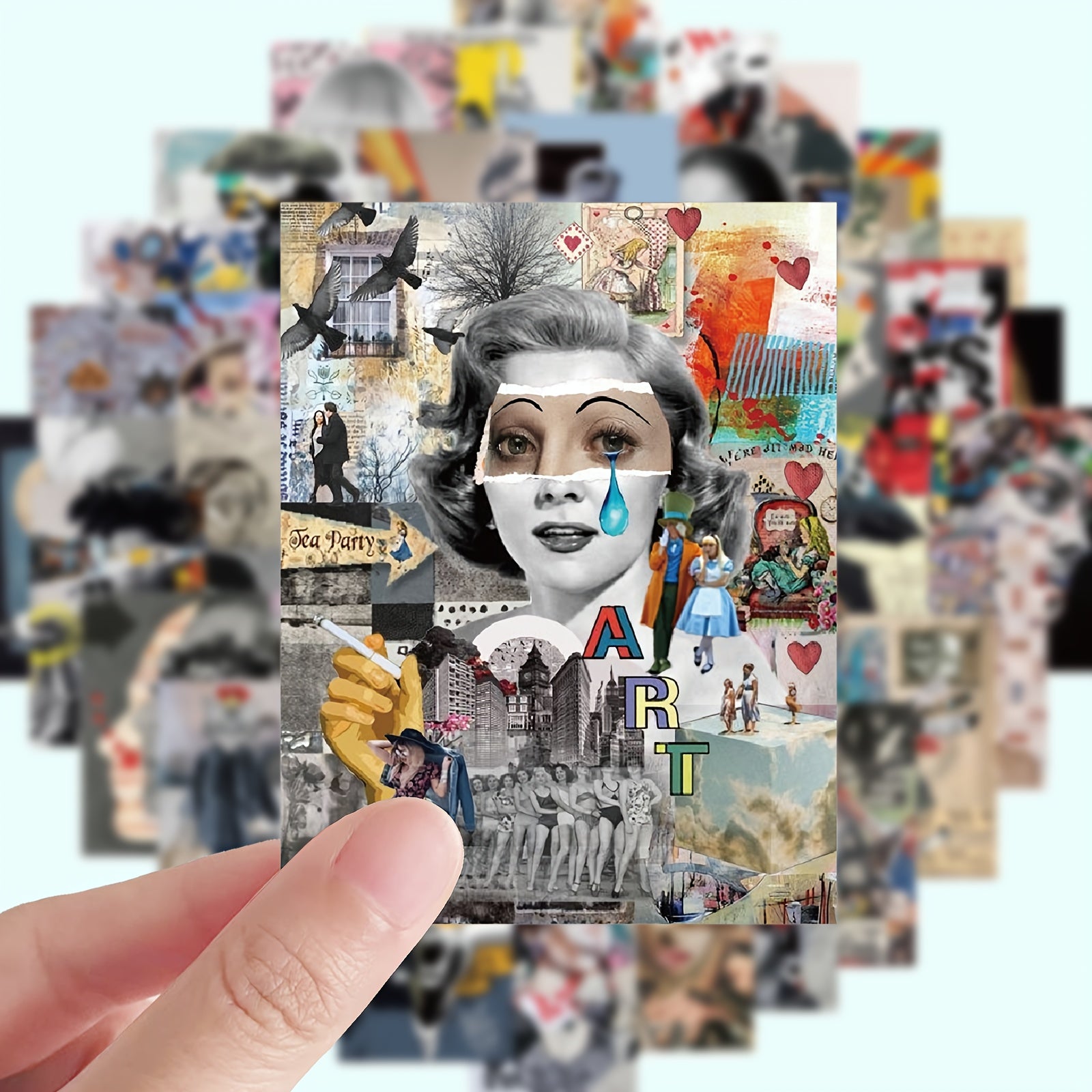 50 Pegatinas de arte moderno