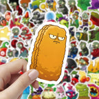 200 Pegatinas con temática Plantas vs Zombies