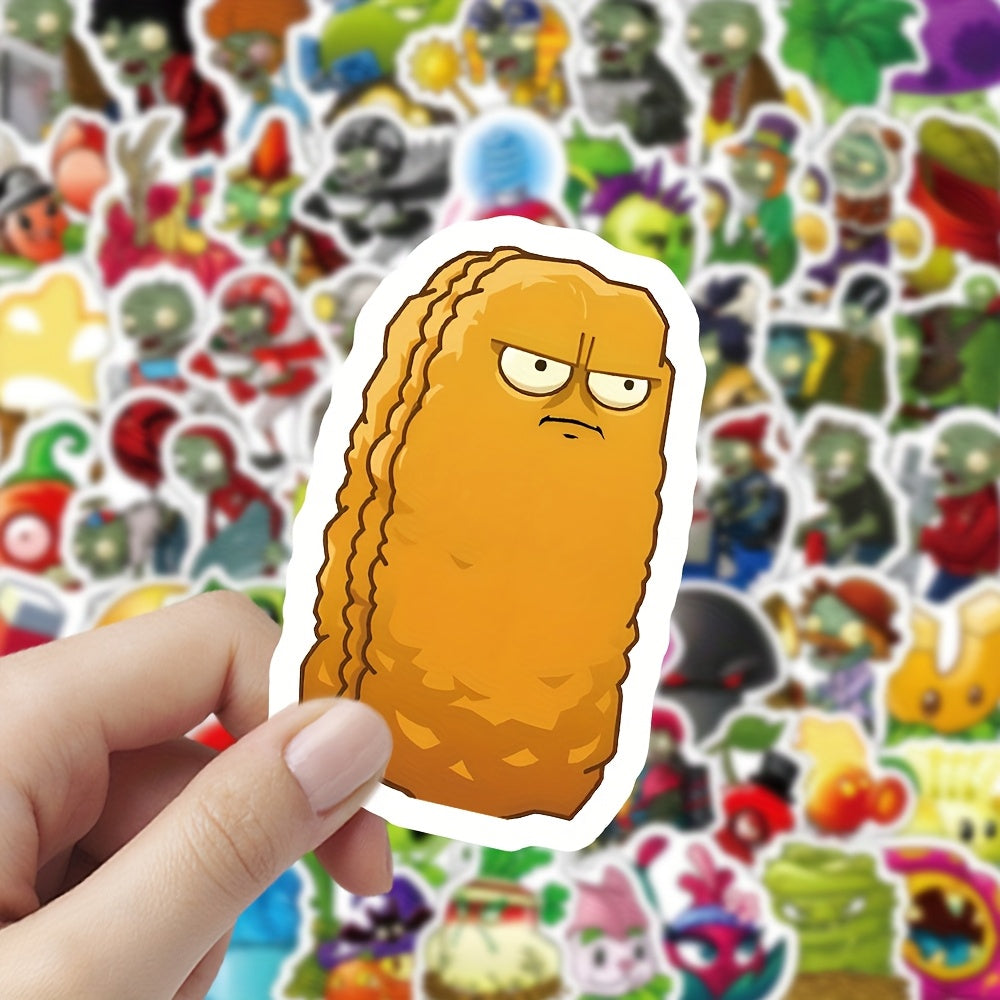 200 Pegatinas con temática Plantas vs Zombies