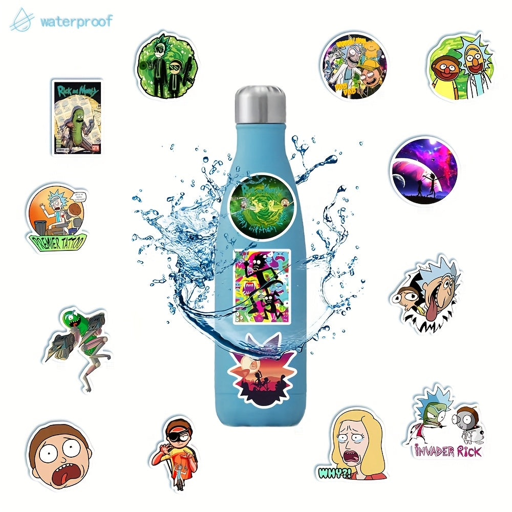 50 Pegatinas con temática Rick & Morty