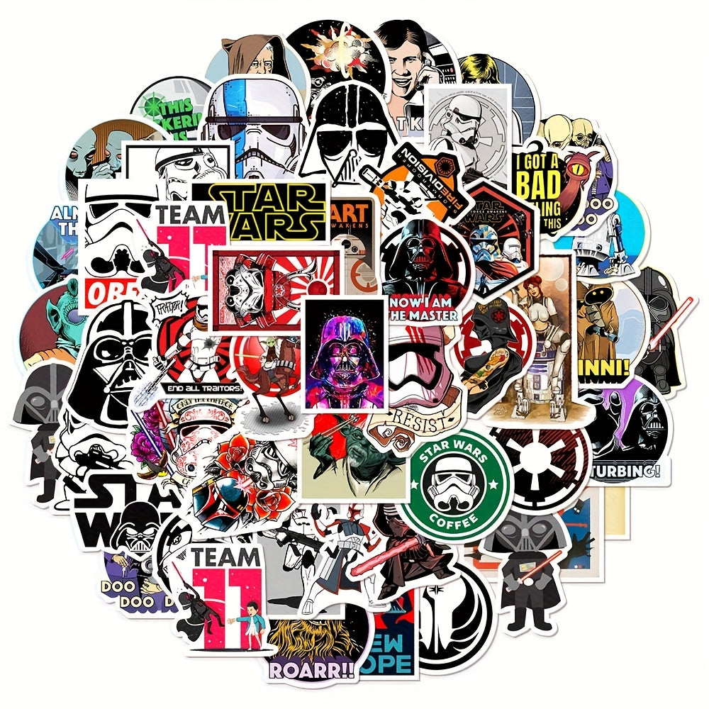 50 Pegatinas con temática de Star Wars